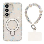 Custodia antiurto con bracciale e supporto magnetico per Samsung Galaxy S24 e