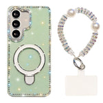 Custodia antiurto con bracciale e supporto magnetico per Samsung Galaxy S24 e