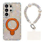 Custodia antiurto con bracciale e supporto magnetico per Samsung Galaxy S24 e