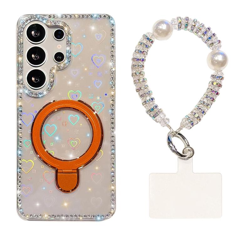 Custodia antiurto con bracciale e supporto magnetico per Samsung Galaxy S24 e