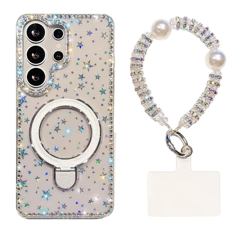 Custodia antiurto con bracciale e supporto magnetico per Samsung Galaxy S24 e
