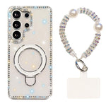 Custodia antiurto con bracciale e supporto magnetico per Samsung Galaxy S24 e