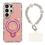 Custodia antiurto con bracciale e supporto magnetico per Samsung Galaxy S24 e