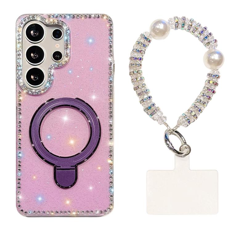 Custodia antiurto con bracciale e supporto magnetico per Samsung Galaxy S24 e