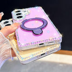 Custodia antiurto con bracciale e supporto magnetico per Samsung Galaxy S24 e