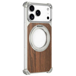 Custodia magnetica legno di noce per iPhone 17 Pro Max