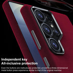 Custodia in pelle microfibra magnetica a copertura totale per Samsung Galaxy S25