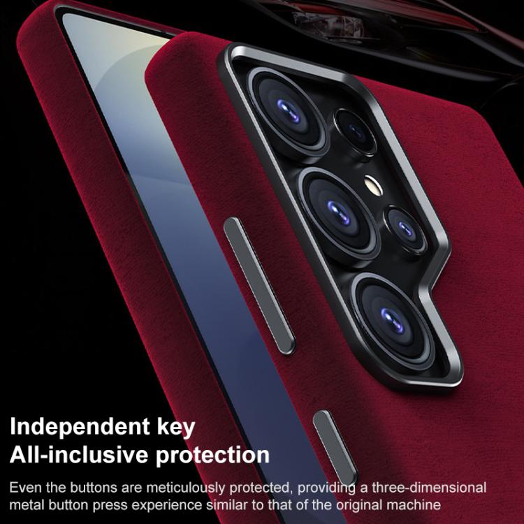 Custodia in pelle microfibra magnetica a copertura totale per Samsung Galaxy S25
