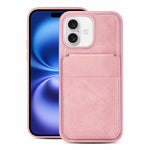 Custodia portafoglio verticale in ecopelle per iPhone 16