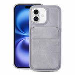 Custodia portafoglio verticale in ecopelle per iPhone 16