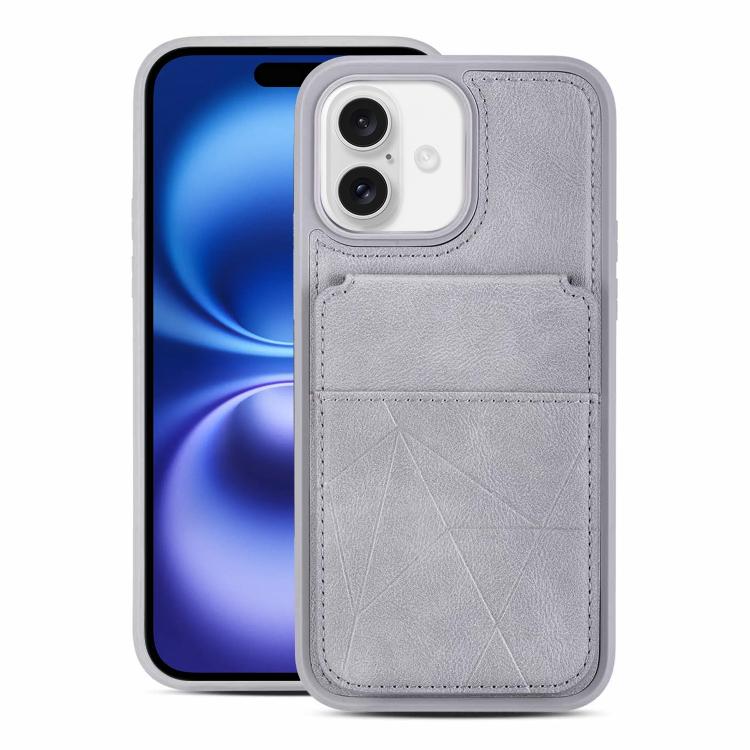 Custodia portafoglio verticale in ecopelle per iPhone 16