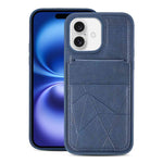Custodia portafoglio verticale in ecopelle per iPhone 16