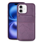 Custodia portafoglio verticale in ecopelle per iPhone 16