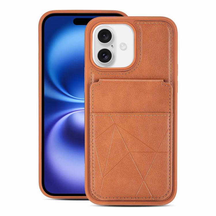 Custodia portafoglio verticale in ecopelle per iPhone 16