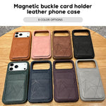 Custodia portafoglio verticale in ecopelle per iPhone 16