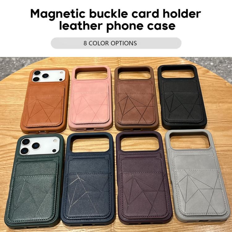 Custodia portafoglio verticale in ecopelle per iPhone 16