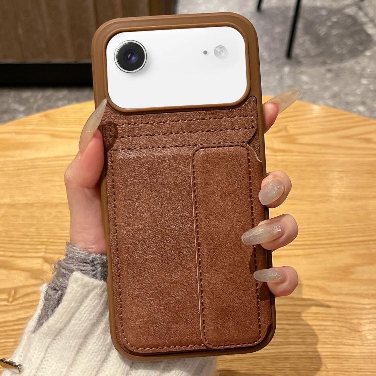 Custodia portafoglio in pelle PU con porta carte per iPhone Air
