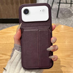 Custodia portafoglio in pelle PU con porta carte per iPhone Air