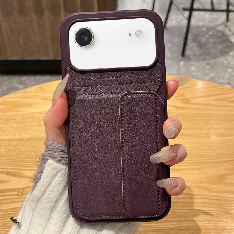 Custodia portafoglio in pelle PU con porta carte per iPhone Air