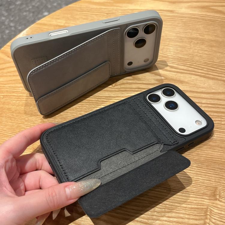 Custodia portafoglio in pelle PU con porta carte per iPhone Air