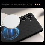 Custodia magnetica con motivo a griglia Cubo di Rubik per Samsung Galaxy S23+ e