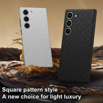 Custodia magnetica con motivo a griglia Cubo di Rubik per Samsung Galaxy S23+ e