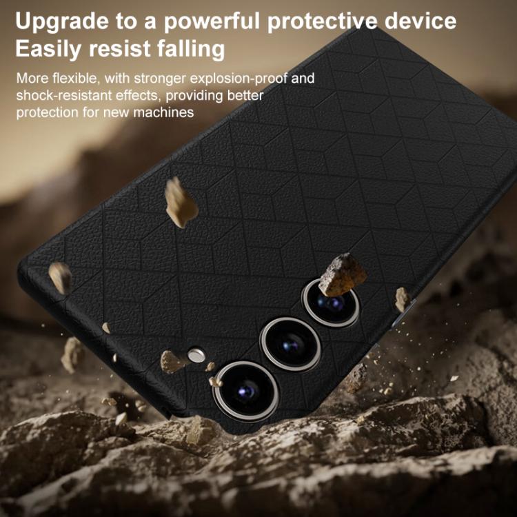 Custodia magnetica con motivo a griglia Cubo di Rubik per Samsung Galaxy S23+ e