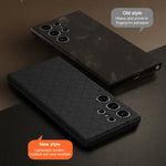 Custodia magnetica con motivo a griglia Cubo di Rubik per Samsung Galaxy S23+ e