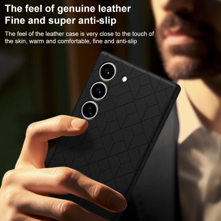 Custodia magnetica con motivo a griglia Cubo di Rubik per Samsung Galaxy S23+ e