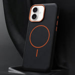 Custodia in pelle con chiusura magnetica per iPhone 16