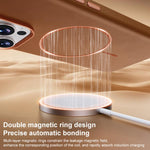 Custodia in pelle con chiusura magnetica per iPhone 16