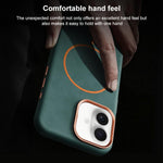 Custodia in pelle con chiusura magnetica per iPhone 16