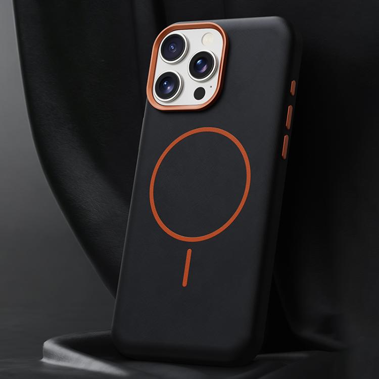 Custodia in pelle con chiusura magnetica per iPhone 16