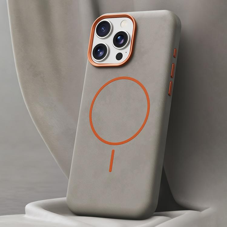 Custodia in pelle con chiusura magnetica per iPhone 16