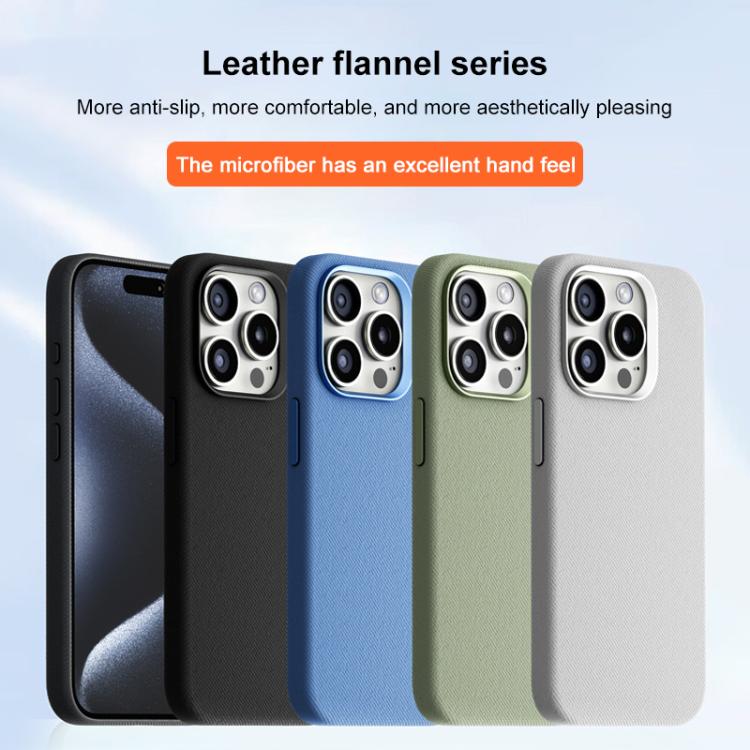 Custodia magnetica in flanella per iPhone 13 Pro