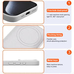Custodia magnetica in flanella per iPhone 13 Pro