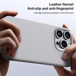 Custodia magnetica in flanella per iPhone 13 Pro