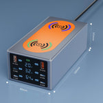 Stazione di ricarica multiporta 220W con ricarica wireless
