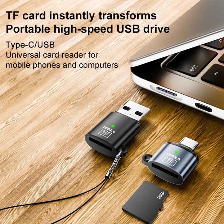 Adattatore USB Type-C a scheda TF mini