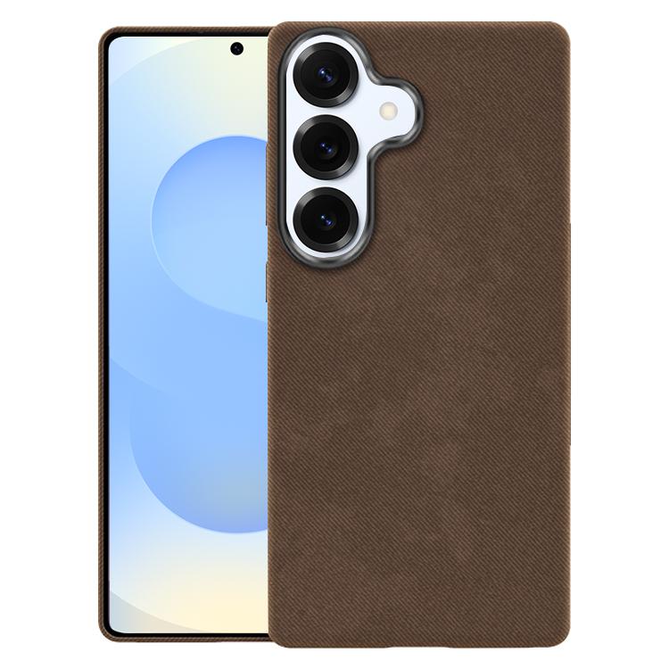 Custodia magnetica a copertura totale con texture in flanella per Samsung Galaxy