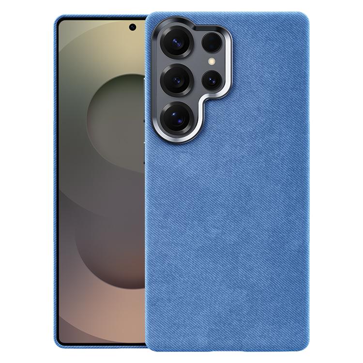 Custodia magnetica a copertura totale con texture in flanella per Samsung Galaxy