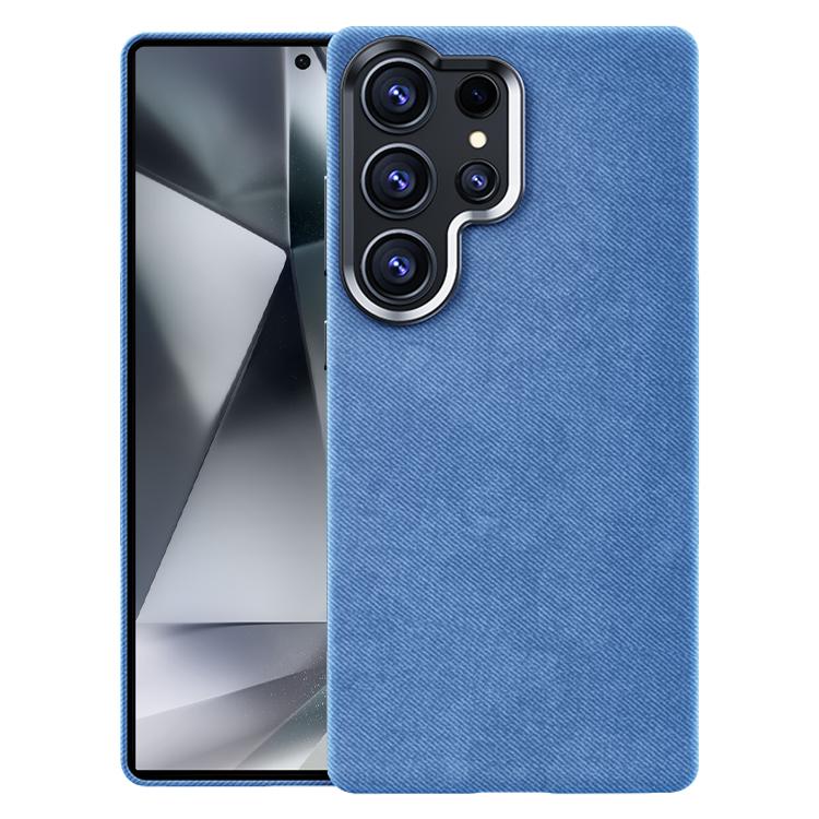 Custodia magnetica a copertura totale con texture in flanella per Samsung Galaxy