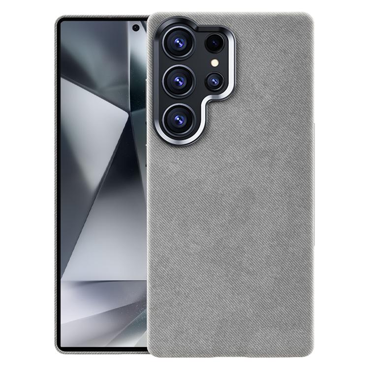 Custodia magnetica a copertura totale con texture in flanella per Samsung Galaxy