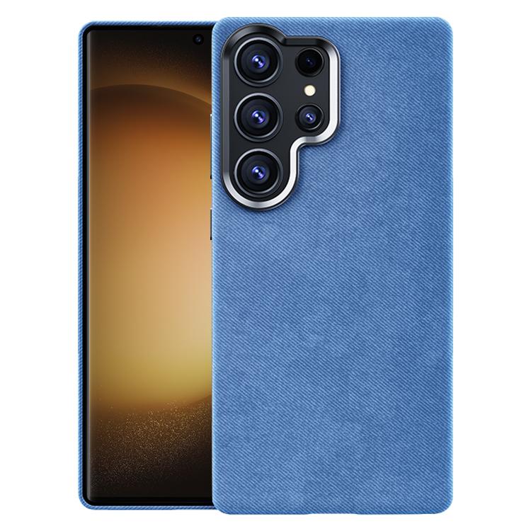 Custodia magnetica a copertura totale con texture in flanella per Samsung Galaxy