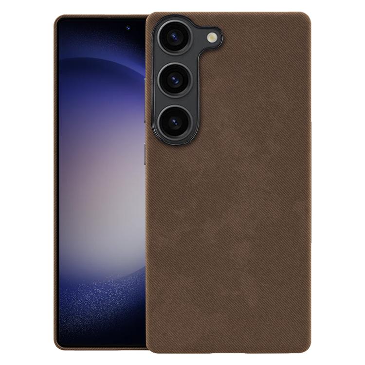 Custodia magnetica a copertura totale con texture in flanella per Samsung Galaxy