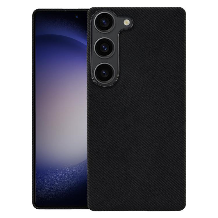 Custodia magnetica a copertura totale con texture in flanella per Samsung Galaxy