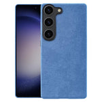 Custodia magnetica a copertura totale con texture in flanella per Samsung Galaxy