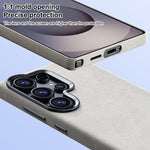 Custodia magnetica a copertura totale con texture in flanella per Samsung Galaxy