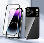 Custodia vetro temperato con doppia fibbia magnetica iPhone 17 Pr