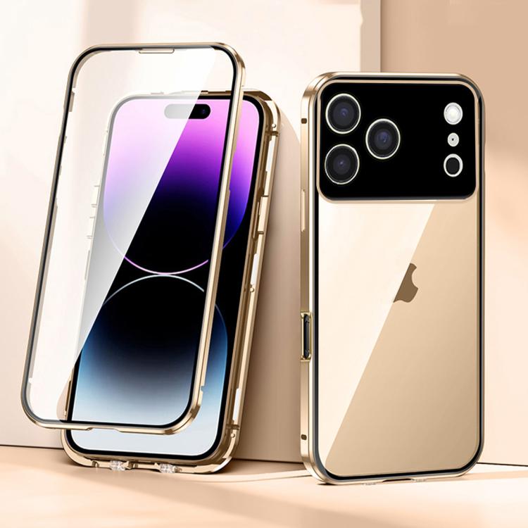 Custodia vetro temperato con doppia fibbia magnetica iPhone 17 Pr